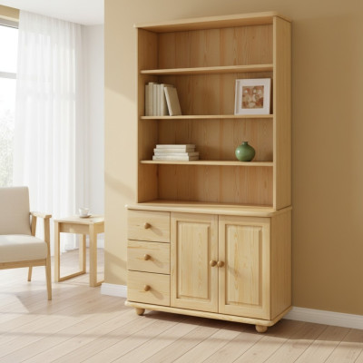 Bücherregal Bücherwand Holzregal Regal Schrank Wandschrank Holz Möbel Handarbeit