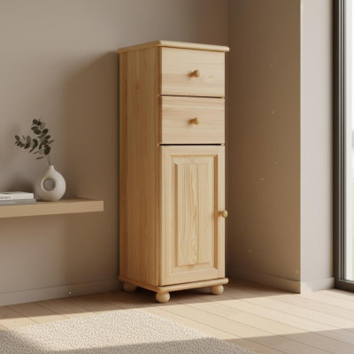 Anrichte Kommoden Regal Holz Schrank Massiv Holz, Handarbeit Holz Möbel Braun