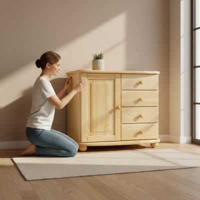 Design Kommode Handarbeit Holz Sideboard Neu Vollholz Möbel Neu Anrichte Schrank