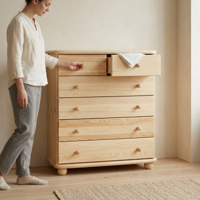 Massive Kommode Sideboard Möbel Massivholz Schränke Neu Anrichte Kommoden Schrank