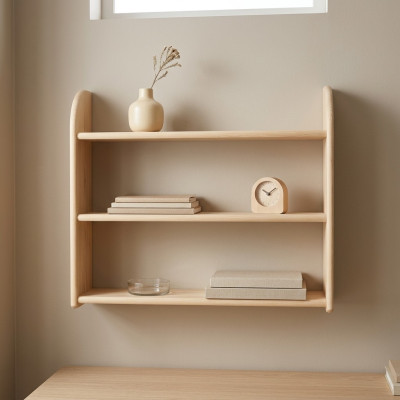 Wandregal Regal Bücherschrank Bücherregal Wohnzimmer Wand Regal Echtes Holz