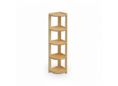 Eckregal Bücherregal Wohnzimmer Wand Regal Echtes Holz Regale Eckregale Büro Neu
