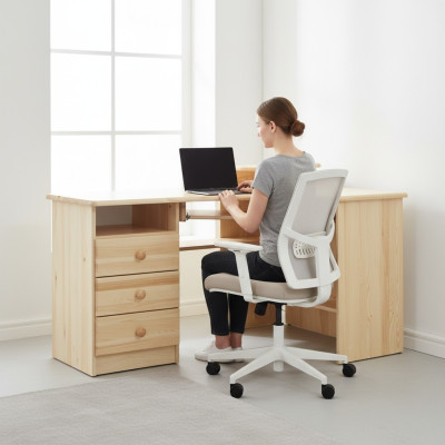 Tisch Holz Schreibtisch Tische Ecktisch Computer Schreibtisch Massiv Echtholz