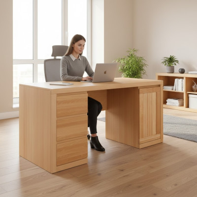 Computertisch Buche Tisch Tische Holztische Holz Tische Büromöbel Schreibtisch