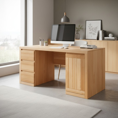 Computertisch Buche Tisch Tische Holztische Holz Tische Büromöbel Schreibtisch