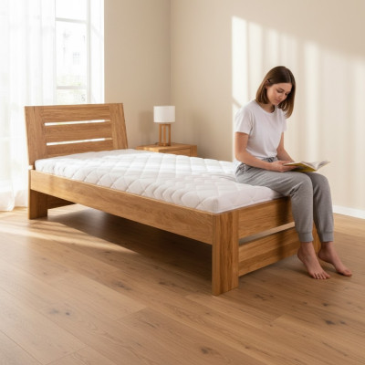 Echtholz Betten Holzbett Doppelbett 100x200 cm Neu Echtholz Bett Polsterbett Neu