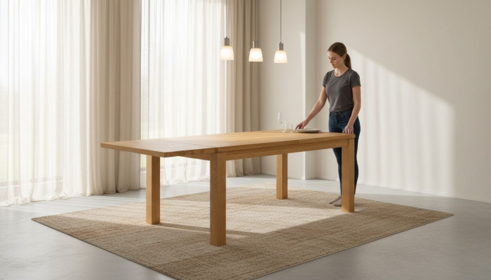 Esstisch Massiv Tisch Echt Holz Tische Eiche Esszimmer Massivem 180x90cm Made EU