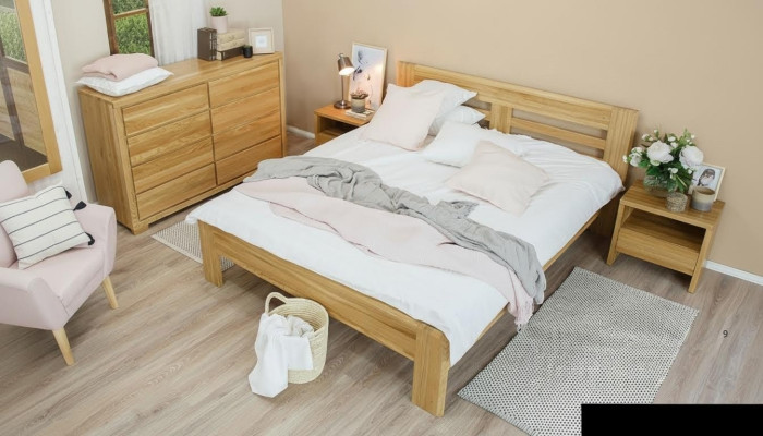 Massivholz Bett 180x200 Doppelbett Buche massiv Echt Hozbett Vollholzbett Neu