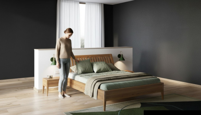 Klassisches Bett Barock Stil Doppel Holz Hotel Betten 180x200cm Neu Schlafzimmer