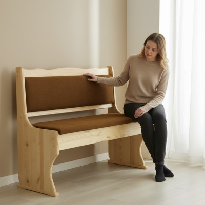 Bankgruppe Küchenbank 100cm Sitzbank Bank Esstisch Massivholz Natur Bänke Neu