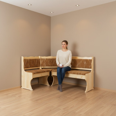 Eckbank Holzbank massive Bänke Küche Essbereich Ecksitz Echtholz Holz Möbel Neu