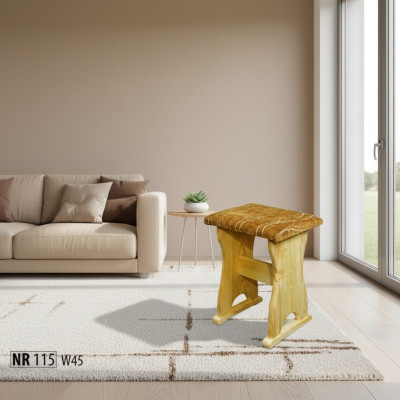  Hocker Holzhocker Schemel Holzschemel Massive Kiefer NEU Handarbeit Sitzbank Neu