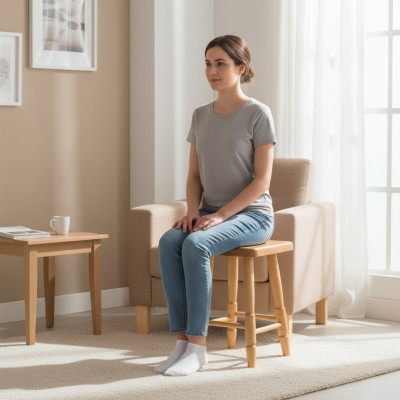 Hocker Küchenstuhl Holzstuhl Sitzhocker Esszimmerhocker Buche Holz Massiv Artikelzustand: Neu
