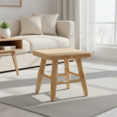 Hocker Holzhocker Schemel Massive Buche Stuhl Sitzhocker Echtes Holz Massiv Neu