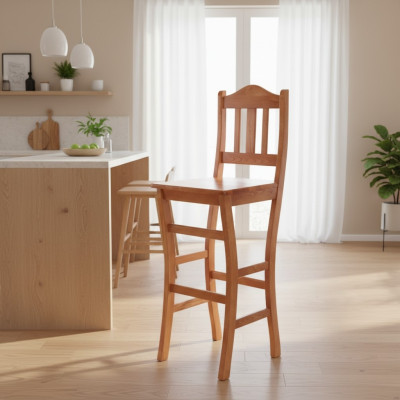 Barhocker Barstuhl Barmöbel Sitzhocker Holzhocker Massivholz Drehbarer Hocker