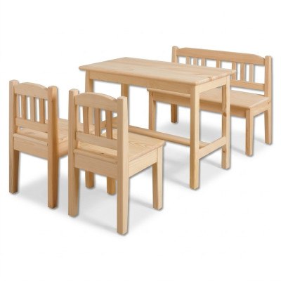 Kindersitzgruppe 4tlg Kindermöbel Set Sitzgarnitur Kind Kinderstuhl Kindertisch