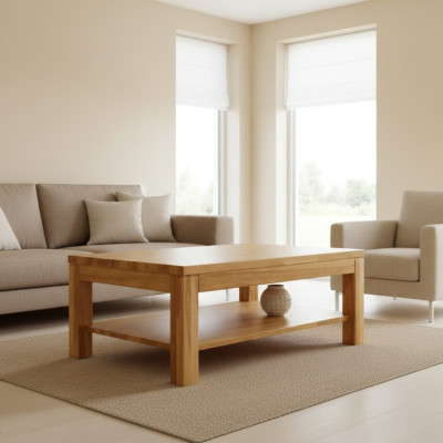 Couchtisch Holz Tische Wohn Ess Zimmer Tisch 100x70 Massivholz