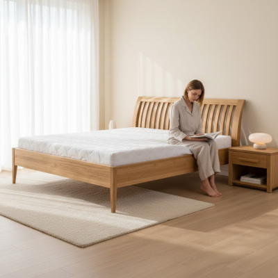 Bett Massivholz Doppel Ehe Betten Buche Schlafzimmer Möbel Holz 140x200cm Neu