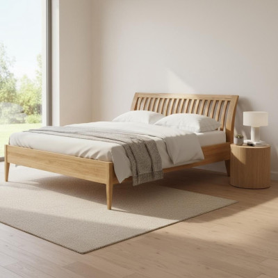 Bett Massivholz Doppel Ehe Betten Buche Schlafzimmer Möbel Holz 140x200cm Neu