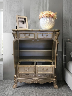 Buffet Anrichte Kommode Echte Handarbeit Holz Barock Rokoko Anrichten Kommoden