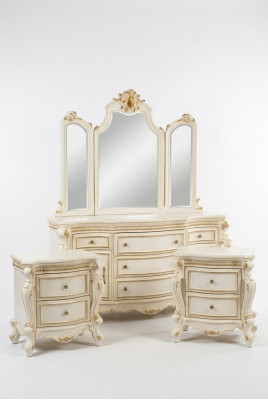Buffet Kommode Kommoden Schrank Barock Rokoko Spiegel Anrichte