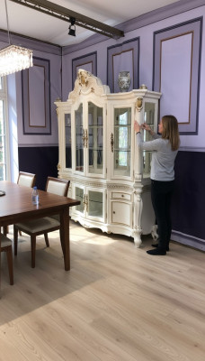 Vitrine Schrank Vitrinen Deko Wohnzimmer Schau Schränke Barock Design