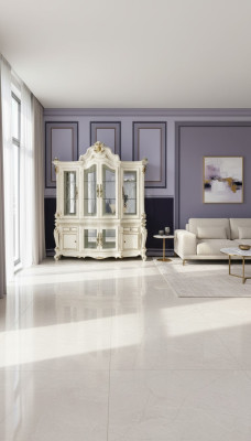 Vitrine Schrank Vitrinen Deko Wohnzimmer Schau Schränke Barock Design