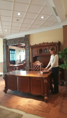 Luxus Schreibtisch Tisch Büro Office Antik Stil Barock Rokoko Barock Tische Neu