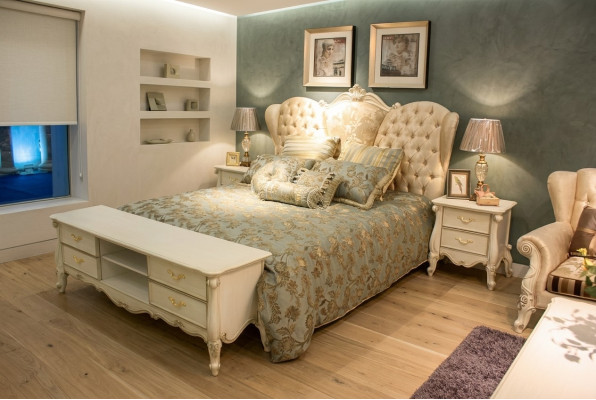 Chesterfield Bett Gepolsterte Betten Schlafzimmer Ehebett Betten 180x200cm neu