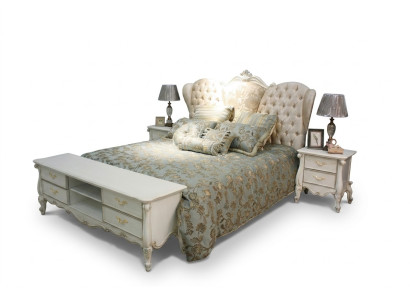 Chesterfield Bett Gepolsterte Betten Schlafzimmer Ehebett Betten 180x200cm neu