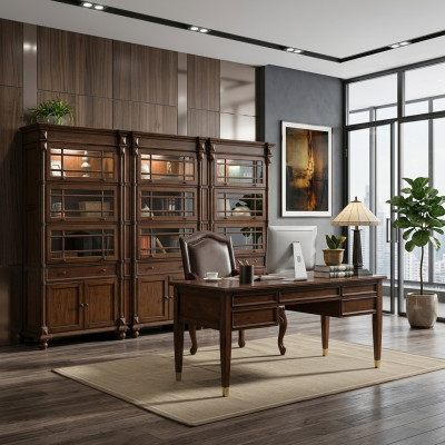 Vitrine 3x Aktenschrank Schrank Vitrinen Büro Wohnzimmer Hochschrank