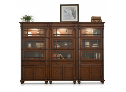 Vitrine 3x Aktenschrank Schrank Vitrinen Büro Wohnzimmer Hochschrank