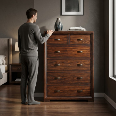 Kommode Kommoden Sideboards 6 Schubladen Hochschrank Sideboard