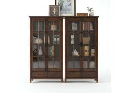Vitrine Klassische Vitrine Vitrinenschrank Vitrinen Schränke Holz Schrank