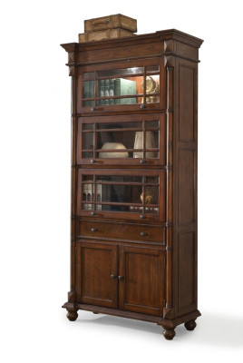 Klassische Bücherschrank Bücherregal Vitrine Vitrinenschrank Schrank Glasschrank