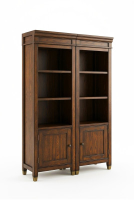 Set mit 2 Vitrinen Vitrine Schrank Vitrinen Wohnzimmer Schau Regal Design Regale