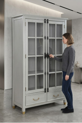 Klassische Schrank Wohnzimmer Vitrinenschrank Vitrinen Neu Vitrine Schränke