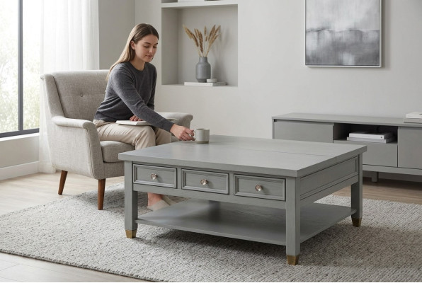 Multifunktion Couch Tisch Beistell Kaffee Tische Design Holz Wohnzimmer
