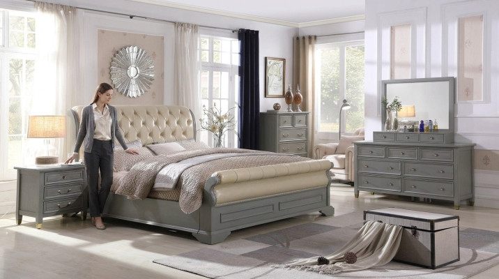 Schlafzimmer Möbel Komplette Sets Bett Nachttisch Kleiderschrank Tisch Neu 3tlg.