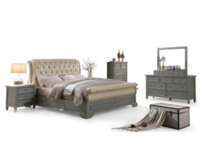 Schlafzimmer Möbel Komplette Sets Bett Nachttisch Kleiderschrank Tisch Neu 3tlg.