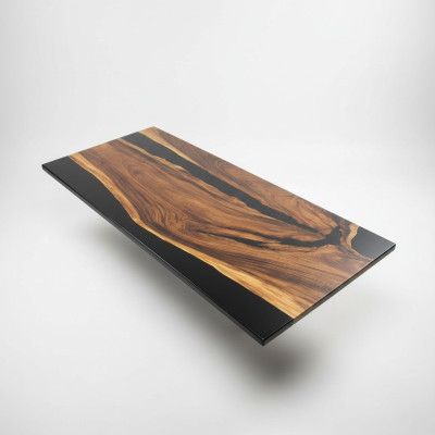 Luxus Design Epoxidharz Esstisch River Table Echtes Holz Massiv Tische