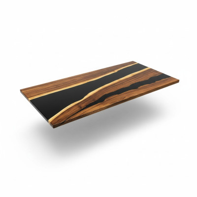 Tisch Esstisch Tische Epoxid Harz Epoxy Echtes Holz Massive Design