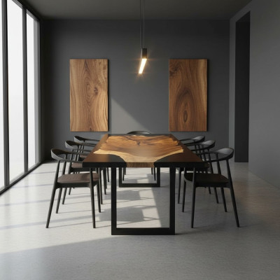 Epoxidharz Esstisch River Table Massiv Tische 160x81 Flusstisch Neu