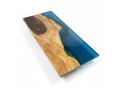 Esstisch Meer Wasser River Echtes Holz Flusstisch 181x81cm Tische