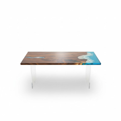 Esstisch River Table Echtes Holz Flusstisch 181x81cm Massive Tische
