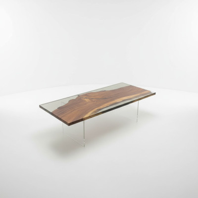 Luxus Epoxidharz Esstisch River Table Echtes Holz Massiv Design Tische