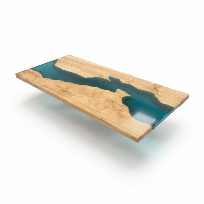 Esstisch Design Tisch Harz Moderne Tische Meer Fluss Möbel 181x80