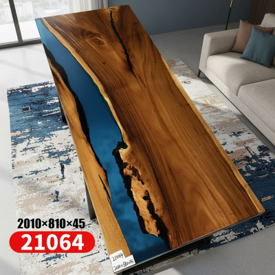 Fluss Tische Esstisch Design Tisch Moderne Meer Möbel 201x81 Epoxid