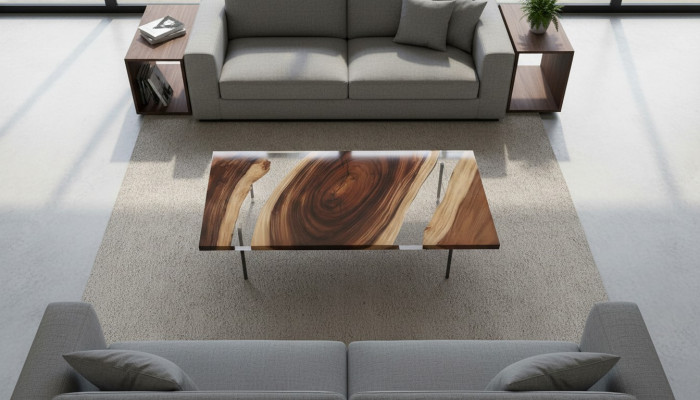 Epoxidharz Esstisch River Table 200x90 Neu Echtes Holz Tische Massiv