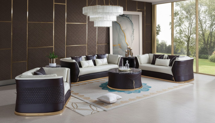 Sofagarnitur 321 Sitzer Set Design Sofa Polster Couchen Modern Luxus neu